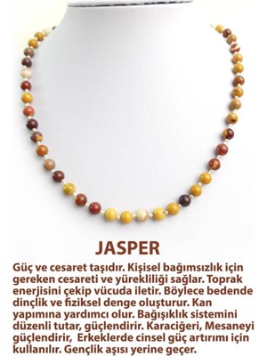 Osmanlı Doğaltaş Jasper Doğal Taş Kolye