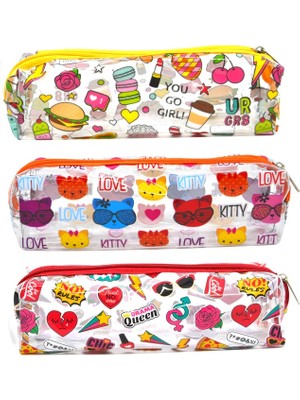 Mikro Kalem Çantası Şeffaf S-06