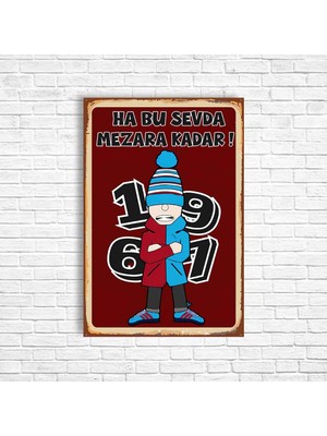 Trend Poster  Retro Ahşap Poster