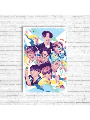 Trend Poster Kore Retro Ahşap Poster