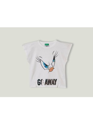 Benetton Tweety Baskılı Tshirt