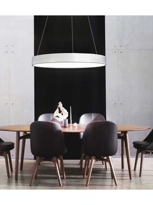 Triolux TRA3014-200-100 Eco Ø100 cm LED Avize Sarkıt 7drum - Işık Rengi 6500K Soğuk Beyaz