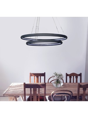 Triolux TRA30005A Eco Ø60 cm LED Avize Sarkıt Vısgraat - Işık Rengi 6500K Soğuk Beyaz