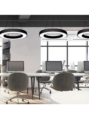 Triolux TRA2014-72-120 Eco Ø120 cm LED Avize Sarkıt Zeven - Işık Rengi 6500K Soğuk Beyaz