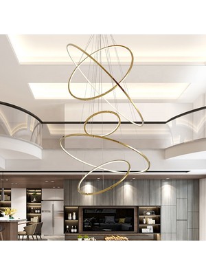 Triolux TRV30307 Pro Ø120 cm LED Avize Sarkıt Lux Mını5 - Işık Rengi 6500K Soğuk Beyaz