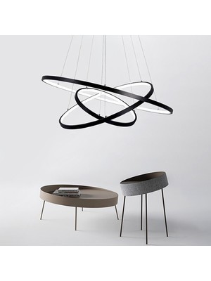 Triolux TRA30030 Eco Ø65 cm LED Avize Sarkıt Mını3 - Işık Rengi 6500K Soğuk Beyaz