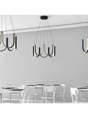 Triolux TRA32077 Eco Ø70 cm LED Avize Sarkıt Luxcrown - Işık Rengi 4000K Doğal Beyaz