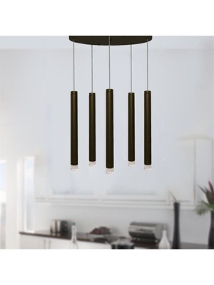 Triolux TRA83055Y Eco 5*ø40 mm LED Avize Sarkıt Tray Grandetubo - Işık Rengi 4000K Doğal Beyaz