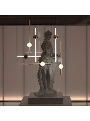 Triolux TRV83071 Pro 120*100 cm LED Avize Sarkıt Lux Queen - Işık Rengi 6500K Soğuk Beyaz