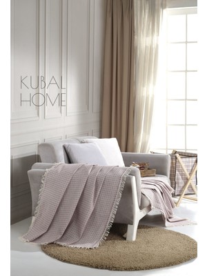 Kubal Home Mürdüm Pamuk Buldan Koltuk Örtüsü 180 x 230 cm Koltuk Kanepe Çekyat Berjer Örtüsü Şalı