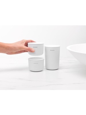 Brabantia White 3lü Kapaklı Plastik Düzenleyici