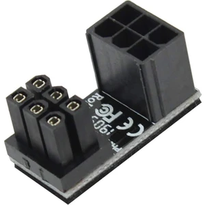 ATX 6pin (Erkek) To 6pin (Dişi) W Tipi Ekran/Grafik Kartları Için 180 Derece Açı Dönüştürücü Adaptör