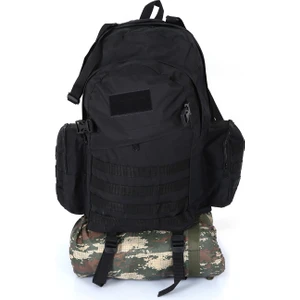 Asker Kolisi Siyah Outdoor Taktik Askeri Dağcı Çanta 75 L
