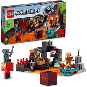 Minecraft® Nether Burcu 21185 - 8 Yaş ve Üzeri Çocuklar Için Patlayıcı Savaş Aksiyonlu Oyuncak Yapım Seti (300 Parça)