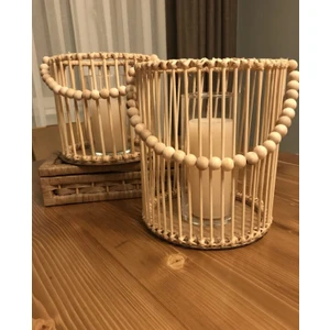 Bambu Çubuk Fener Bambu Mumluk