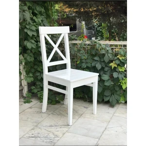 Çapraz Çıtalı Ahşap Sandalye