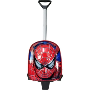 Dzc Kuzenler Avm Çekçekli Spiderman Örümcekli Anaokulu Kreş Çocuk Valiz Sırt Çantası