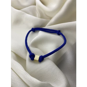 Amoure Gold 14 Ayar Altın Küplü Unisex Ipli Bileklik