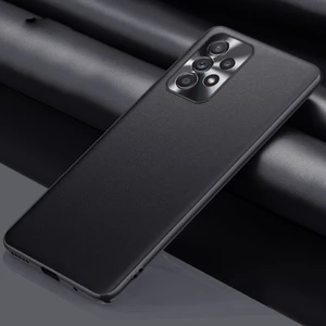 Samsung Galaxy A23 5g / 4g Siyah Için Düz Cilt Deri Kasa
