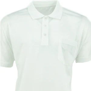 Erkek Polo Yaka Arma Cepli Kısa Kollu Düz Renk Normal Kesim Premium Pamuklu Kumaş T-Shirt