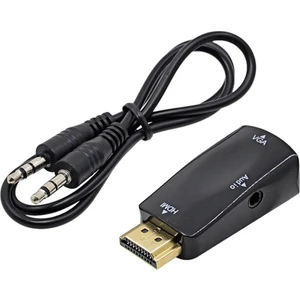 HDMI To VGA Çevirici Dönüştürücü Ses Çıkışlı Ps3 Ps4 Receiver Projeksiyon Pc Laptop