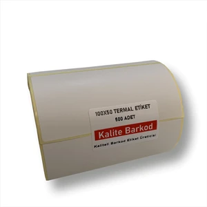 Kalite Barkod 100x50 Termal Etiket Rulo Barkod Etiket