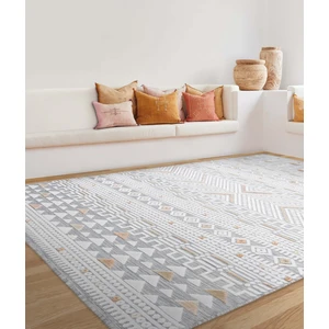 Koza Halı Sand Gri Sarı Halı 65550A 50 x 80