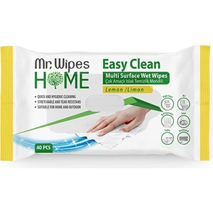 Mr. Wipes Mr. Wipes Farmasi Mr. Wipes Çok Amaçlı Yüzey Temizleme Mendili Limon Kokulu 40 Lı