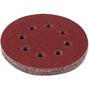 125MM x 8 Delikli Kahverengi Cırt Zımpara 10 Adet 80 Kum