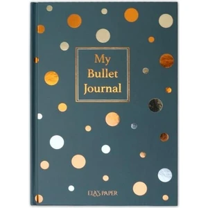 Elas Paper Confetti Mavi Sert Kapak Noktalı Defter