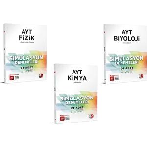 3D Yayınları AYT 2024 Fizik Kimya Biyoloji Deneme Seti