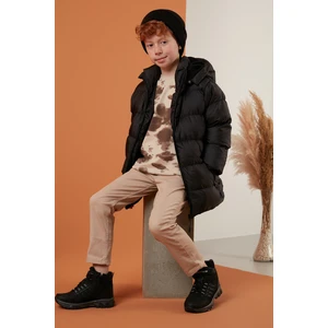 İçi Peluş Astarlı Çıkarılabilir Kapüşonlu Şişme Mont Erkek Çocuk MONT 576220K