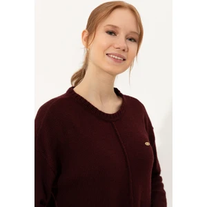 U.S. Polo Assn. Kadın Bordo Triko Kazak 50258684-VR014