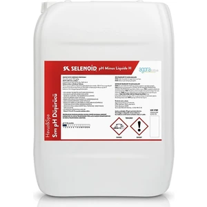 Selenoid Havuz Kimyasalları Selenoid sıvı Ph Düşürücü (20 Lt / 25 Kg) Lq Ph Minus H 25 kg