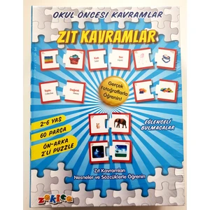 Eğlenceli Bulmacalar Zıt Kavramlar Puzzle Yapboz