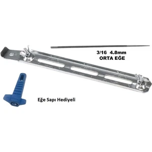 Zincir Bileme Eğeleme Aparatı+ Orta Eğe 3/16 4.8 mm