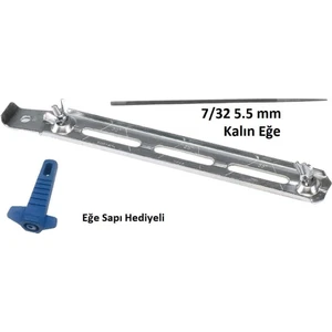 Zincir Bileme Eğeleme Aparatı+ 7/32 5.5 mm Kalın Eğe