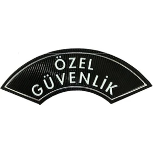 Silyon Askeri Giyim Özel Güvenlik Kol Arması 3D Yeni Tip Özel Güvenlik Yazısı
