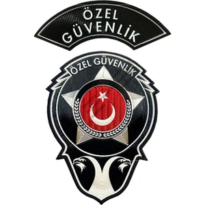 Silyon Askeri Giyim Özel Güvenlik Göğüs Arması ve Kol Arması Seti 3D Yeni Tip