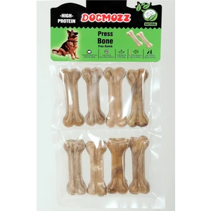Premium Deri Pres Natural Köpek Kemiği 7 cm 8 Adet