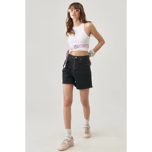 Kadın Regular Fit Normal Kesim 5 Cep Esnek Jean Şort