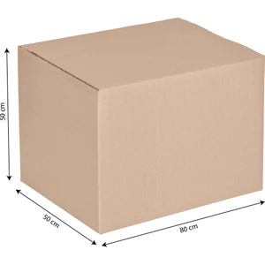 Kutu Marketim 80X50X50 Çift Oluklu Koli - 10 Adet - Taşınma Kolisi - Ihracat Kolisi - Boş Koli - Kutumarketim.com