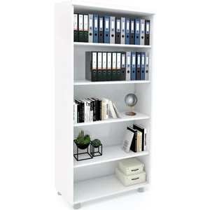 Büyük Boy Kapaksız Kitaplık Dosya Dolabı Beyaz - 80X35X188