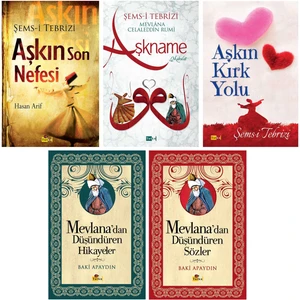 Mevlana Seti - 5 Kitap - Mevlana Celaleddin-I Rumi, Mevlevilik, Tasavvuf, Semavi, Islam, Dini, Allah cc