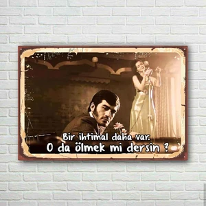 Trend Poster Ezel Retro Ahşap Poster