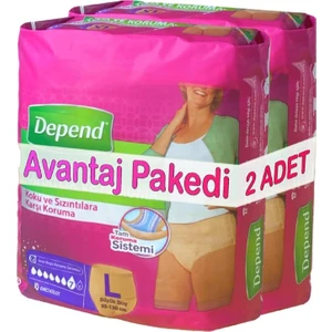 Kadın Emici Külot Büyük Large 42-50 Beden 10LU 2 Pkt 20AD