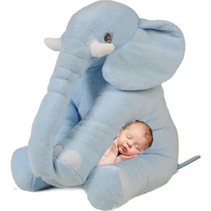Uyku Arkadaşım Jumbo  Fil - Büyük Yumuşacık Peluş Fil- 90 cm