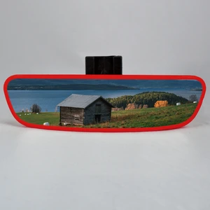 Pırlanta 4 Dik Kollu Universal Dikiz Aynası 21 x 6 cm Kırmızı