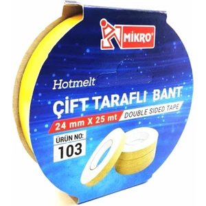 Çift Taraflı Bant 24MMX25M 3 Adet
