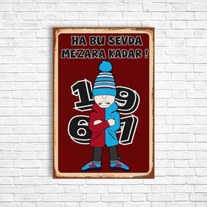 Trend Poster  Retro Ahşap Poster